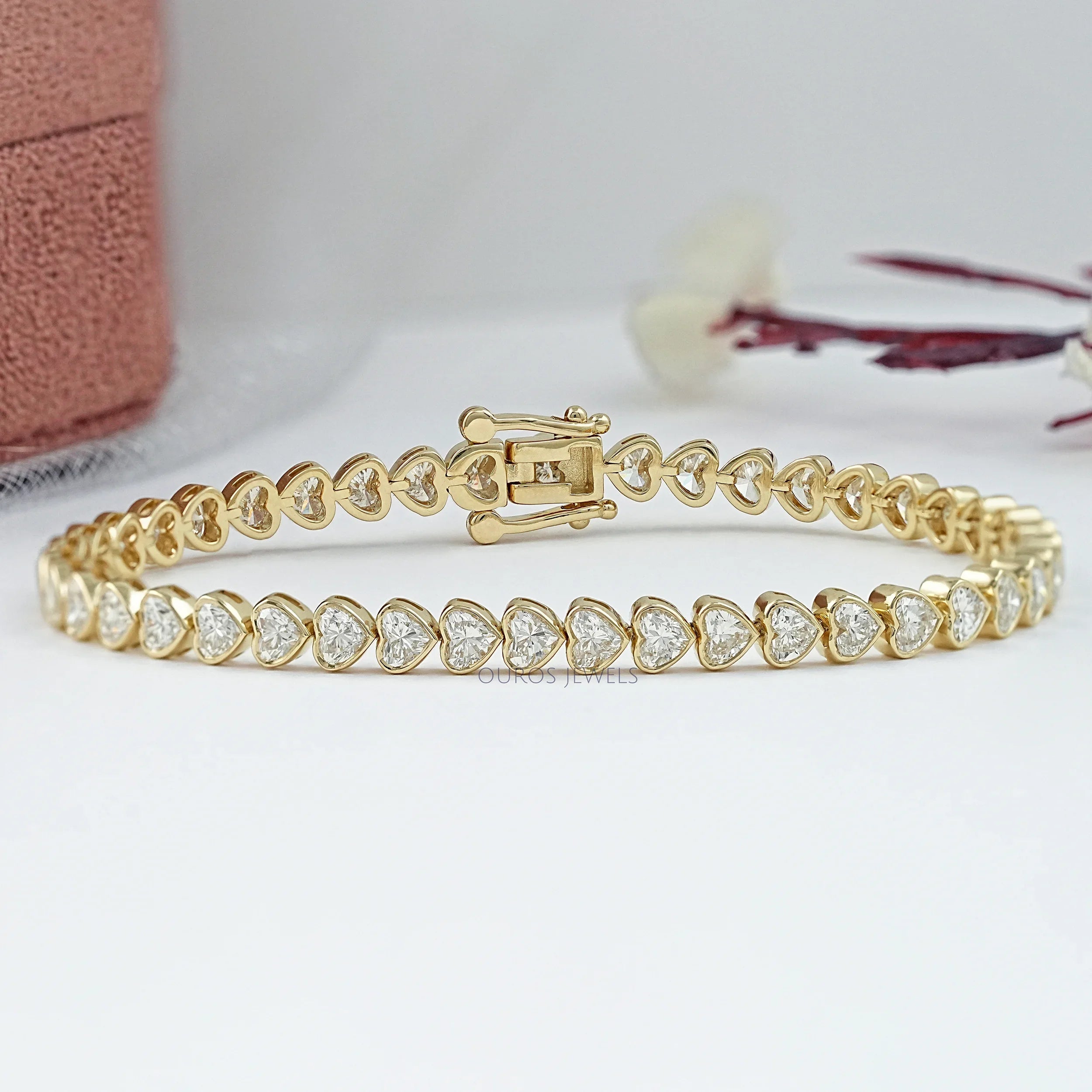 Heart Shape Lab Diamond Bracelet