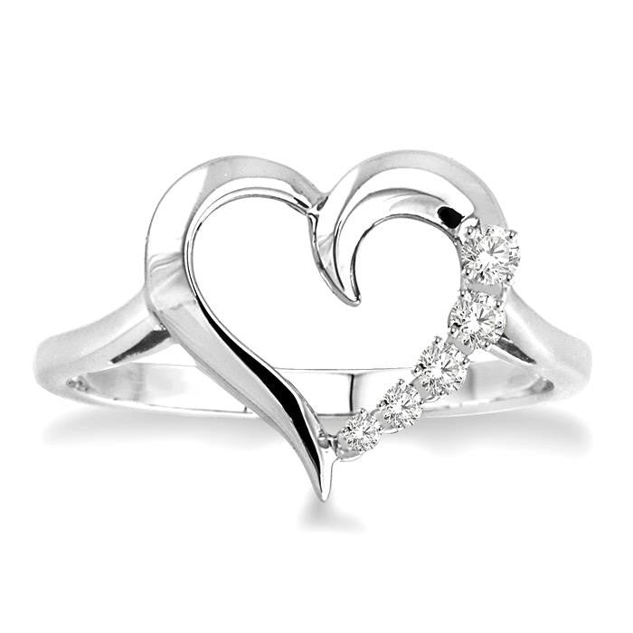 Heart Shaped Diamond Ring