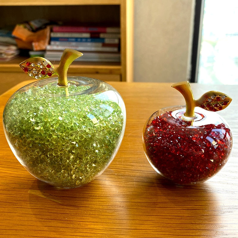ArtZ® Handmade Crystal Apple Figurine