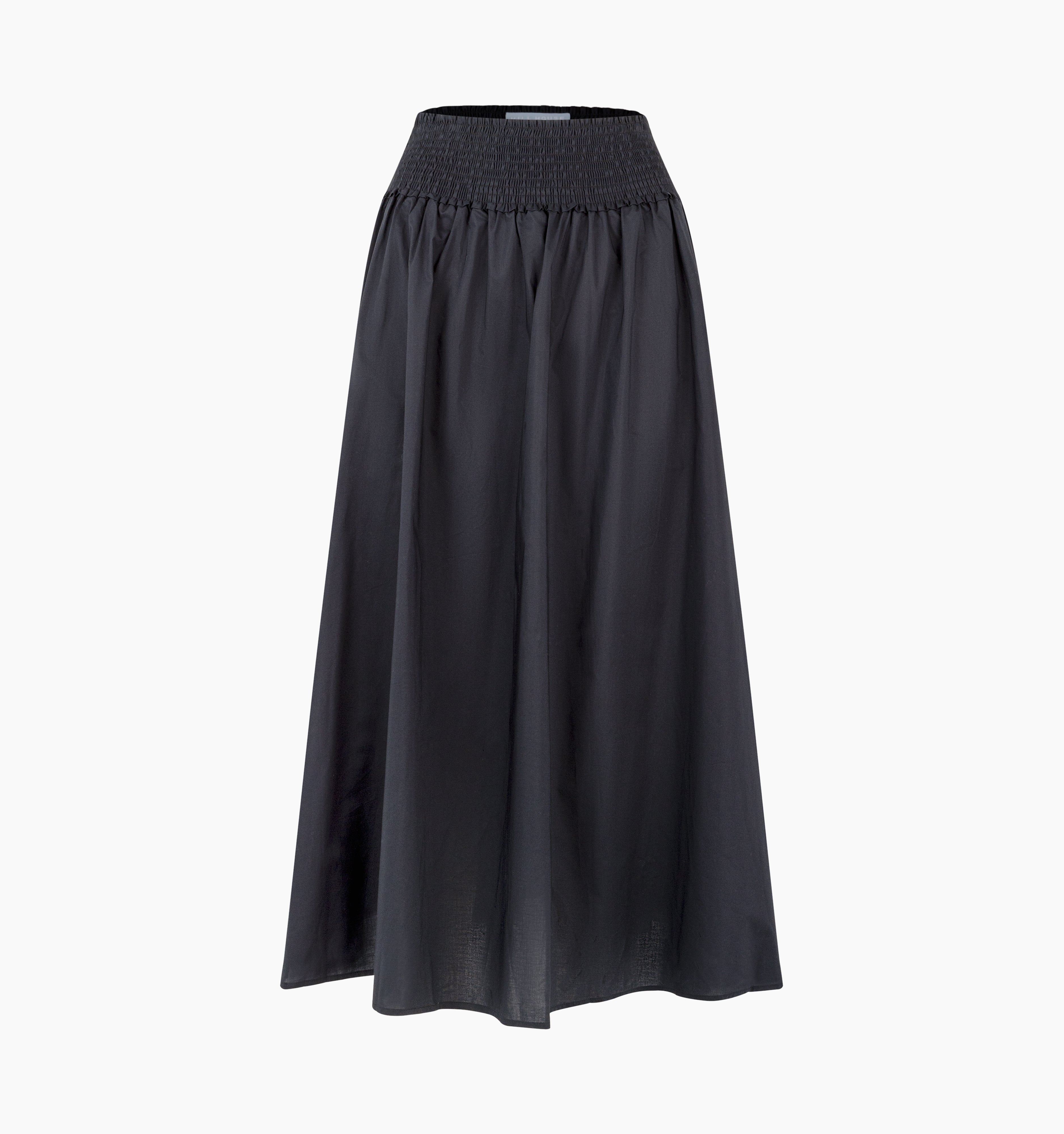 The Delphine Nap Skirt / Black Cotton  By Hill House Home