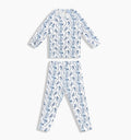 The Tiny PJ Set / Blue Vine Stripe   By Hill House Home