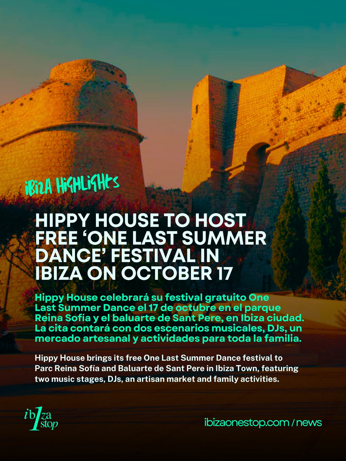 Hippy House Brings Free Two-Stage ‘One Last Summer Dance’ Festival to Ibiza on October 17