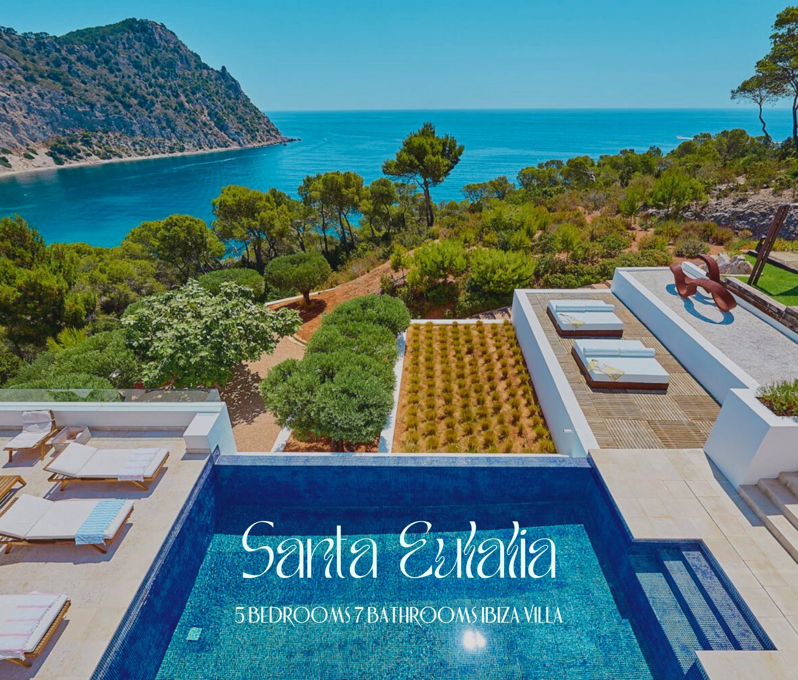 Huge Beautiful Ibiza Villa with Breathtaking Views of Sol d’en Serra in Santa Eulalia