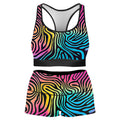 Hypnotica Rave Bra and High Waist Booty Shorts Combo