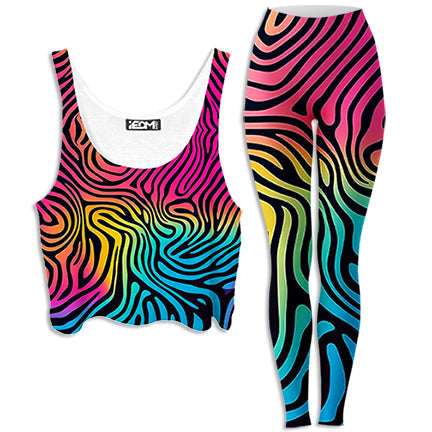 Hypnotica Crop Top and Leggings Combo