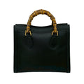 Medium Leather Bamboo Diana Satchel