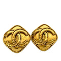CC Gold Plated Diamond Clip On Earrings