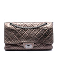 Metallic Aged Calfskin Reissue 2.55 Double Flap 227