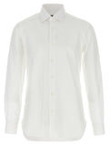Barba Honeycomb Cotton Shirt — Cream