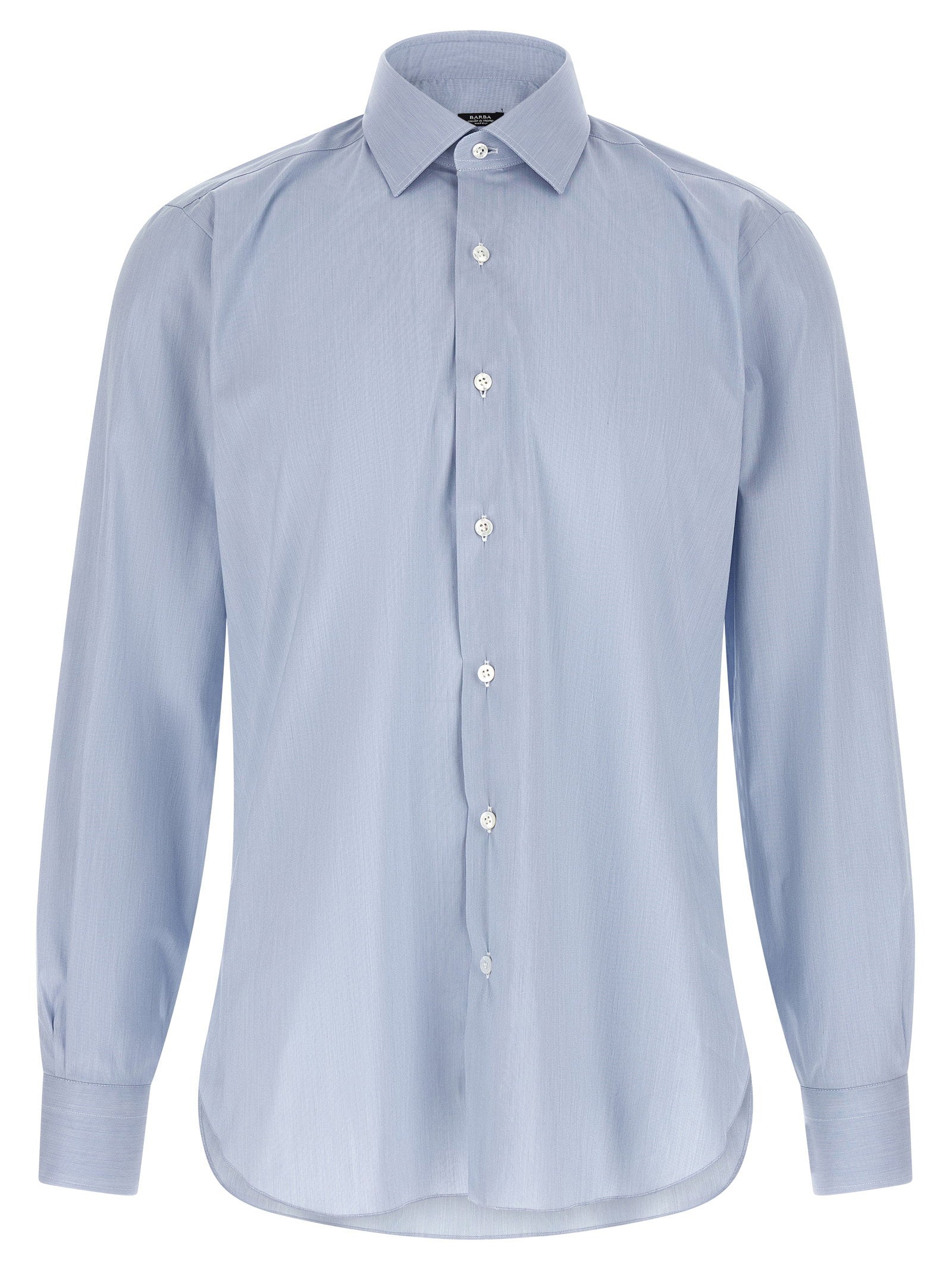 Barba Poplin Shirt — Light blue