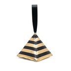 Metallic Lambskin Kheops Pyramid Clutch