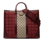 Medium GG Supreme and Quilted Mini GG Canvas Double G Tote