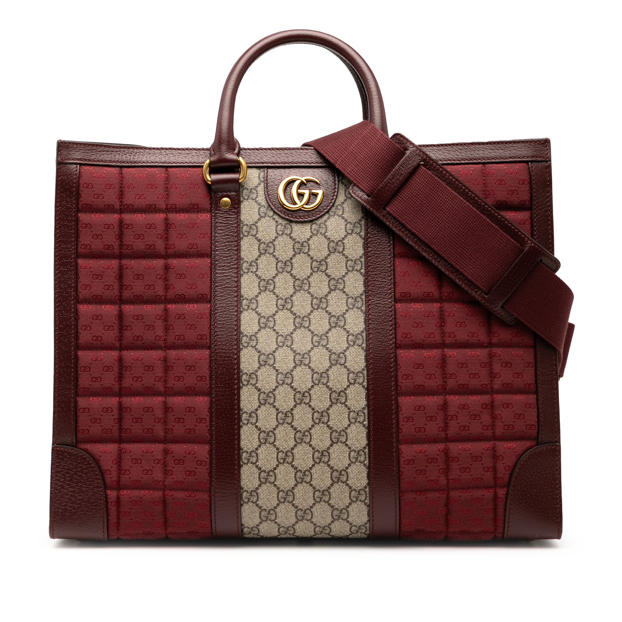 Medium GG Supreme and Quilted Mini GG Canvas Double G Tote