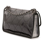 Stitched PVC and Calfskin Naked Flap