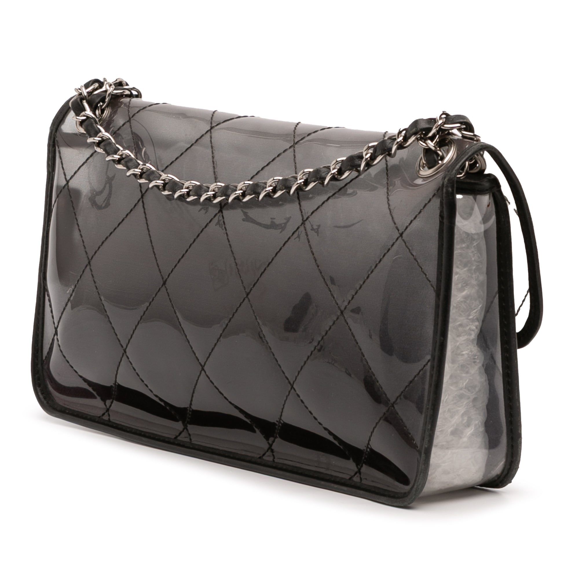 Stitched PVC and Calfskin Naked Flap