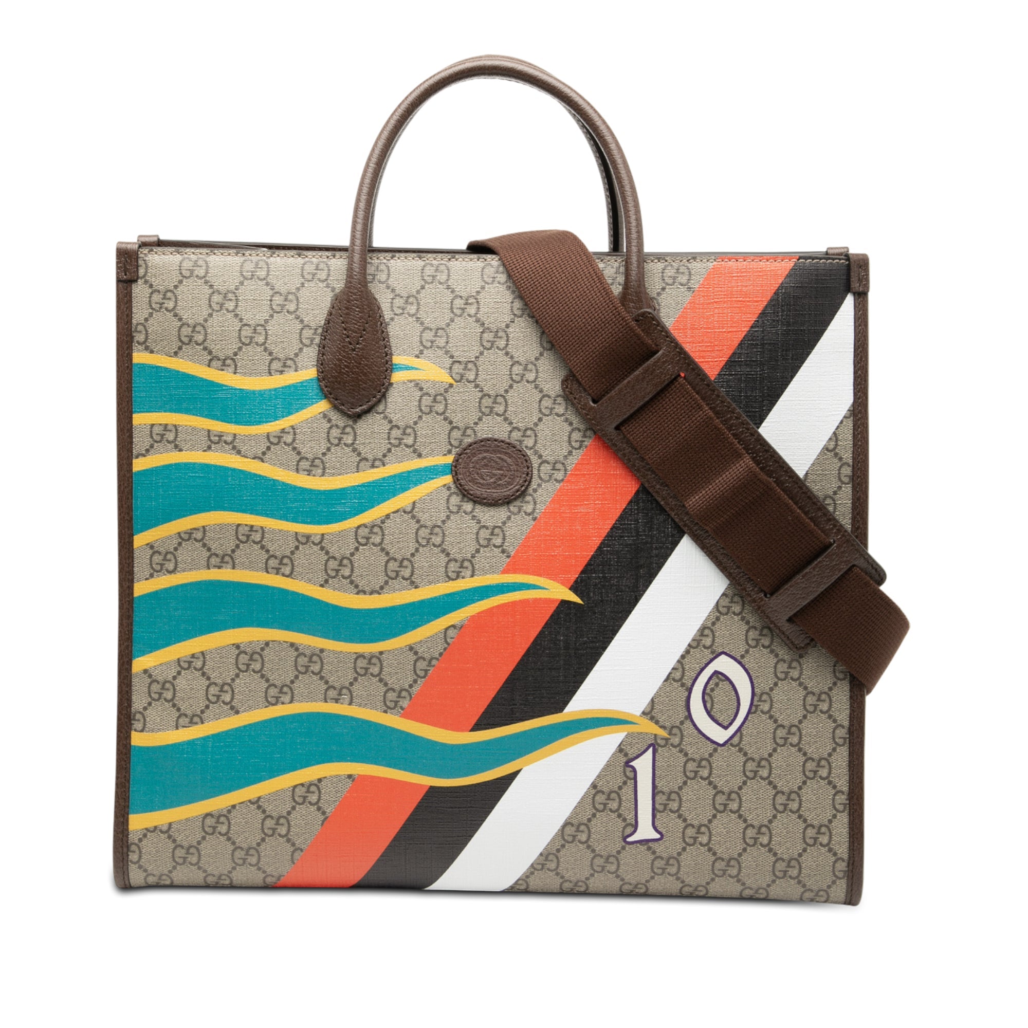 Medium GG Supreme 100 Centum Anniversary Calfskin Retro Interlocking G Tote