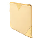 Bicolor Lambskin Coeur Clutch