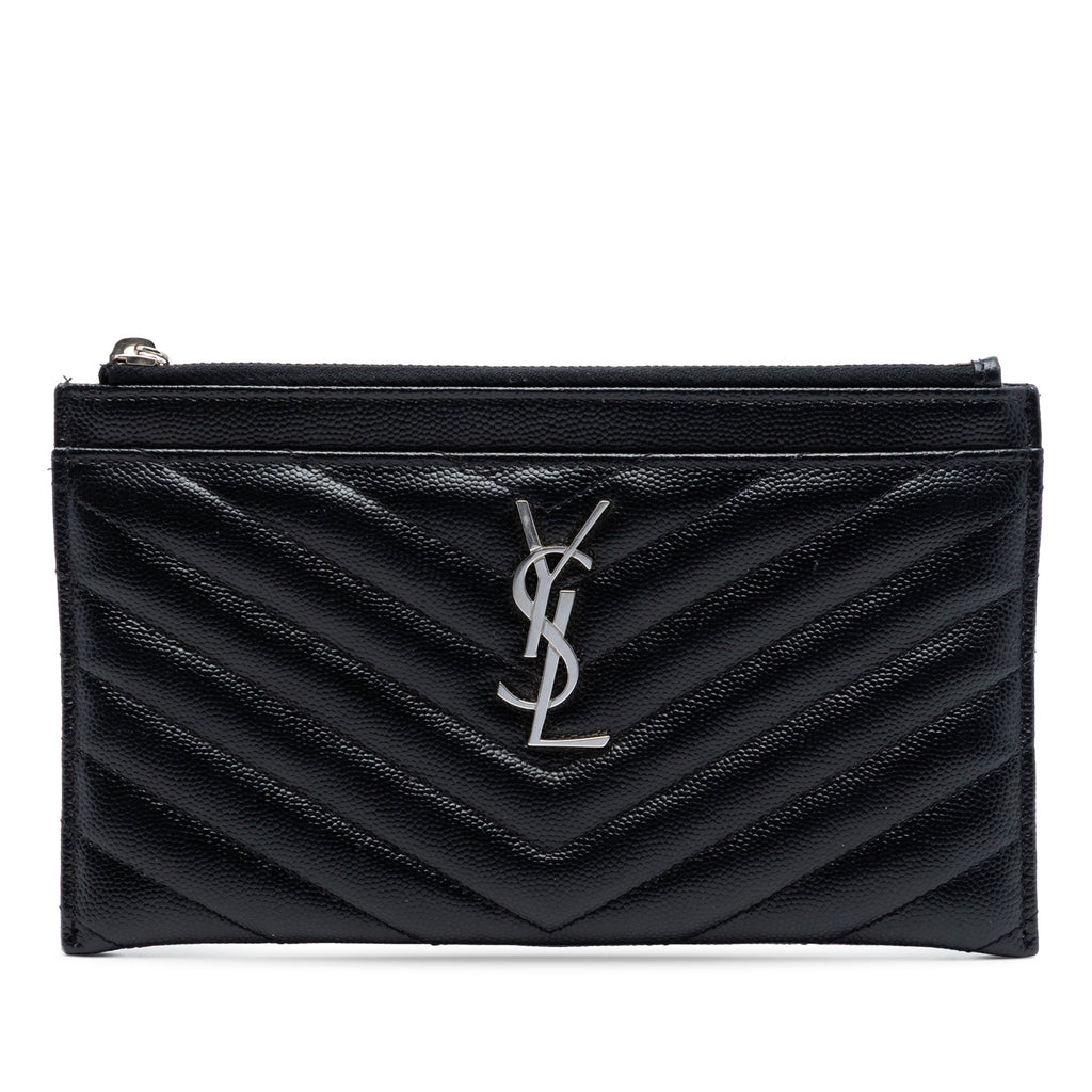 Grain De Poudre Chevron Monogram Bill Pouch