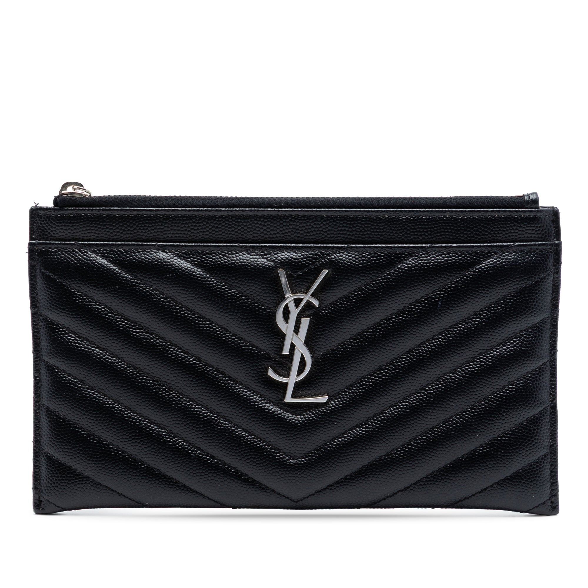 Grain De Poudre Chevron Monogram Bill Pouch