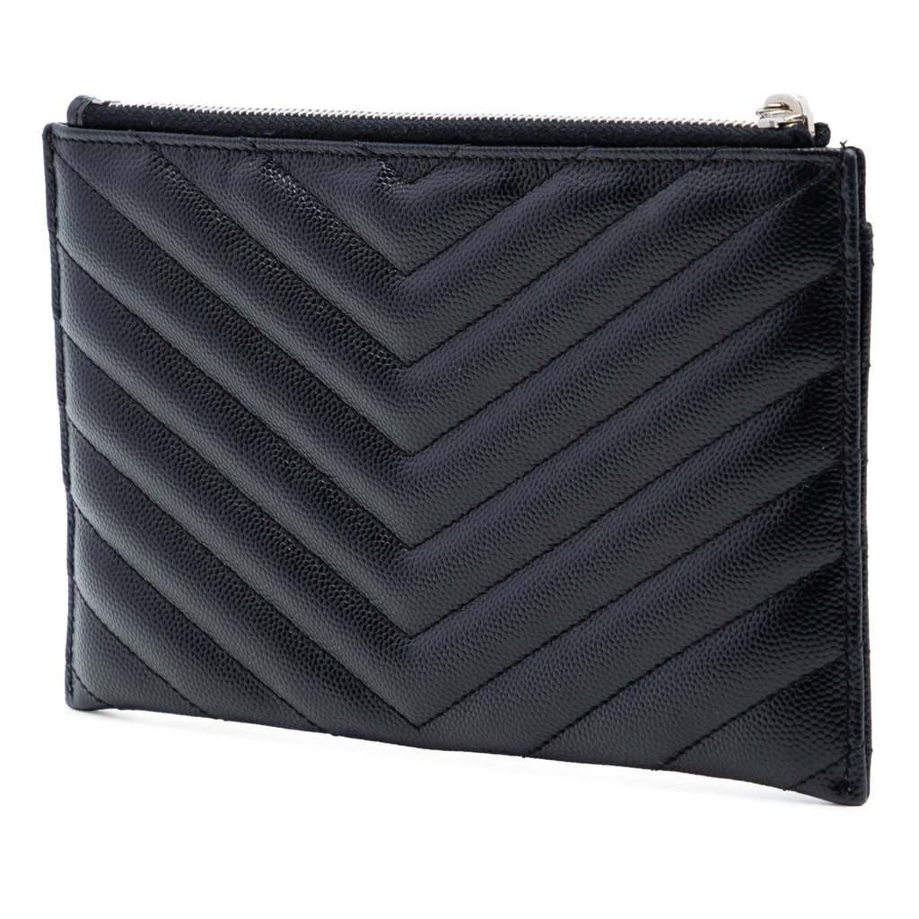 Grain De Poudre Chevron Monogram Bill Pouch