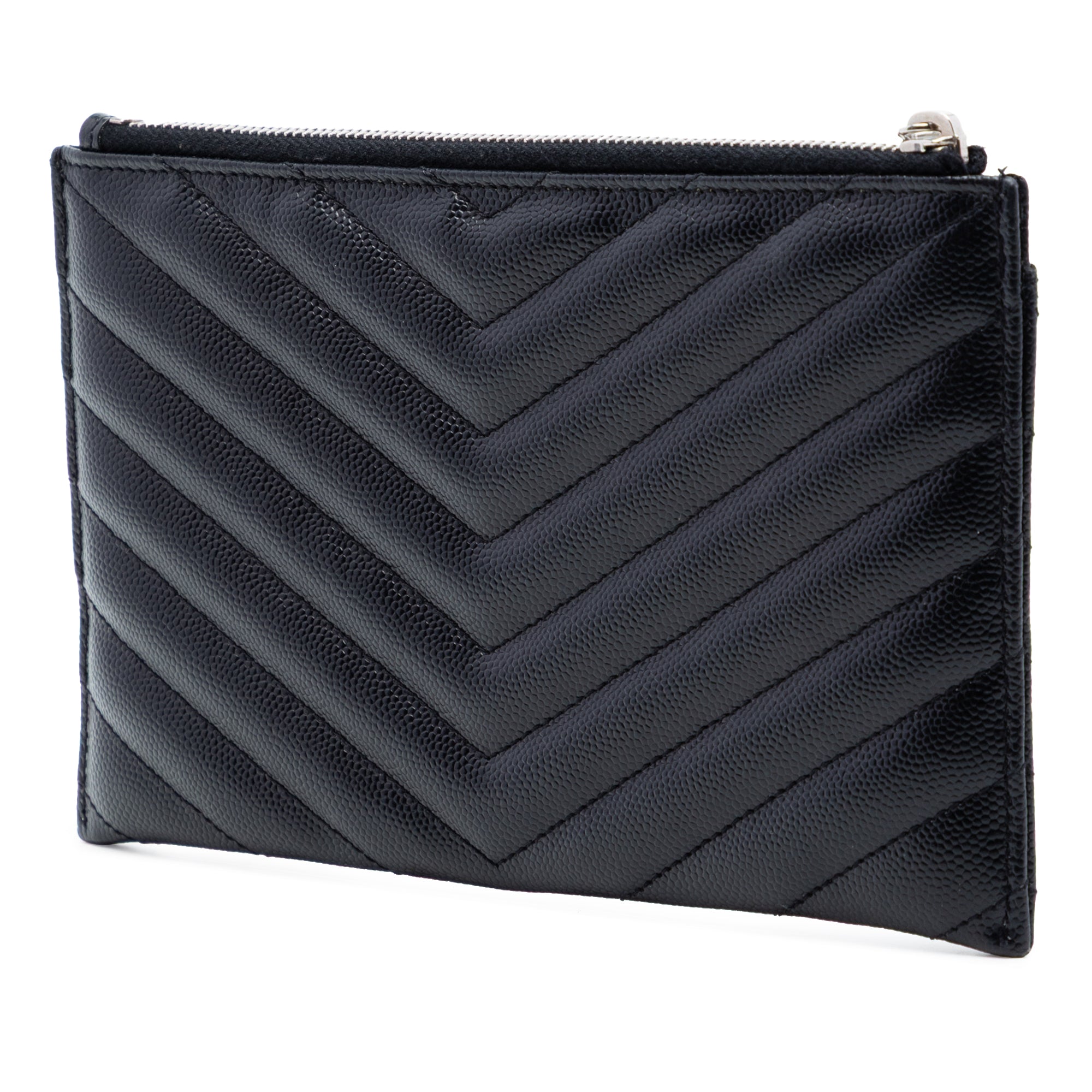 Grain De Poudre Chevron Monogram Bill Pouch