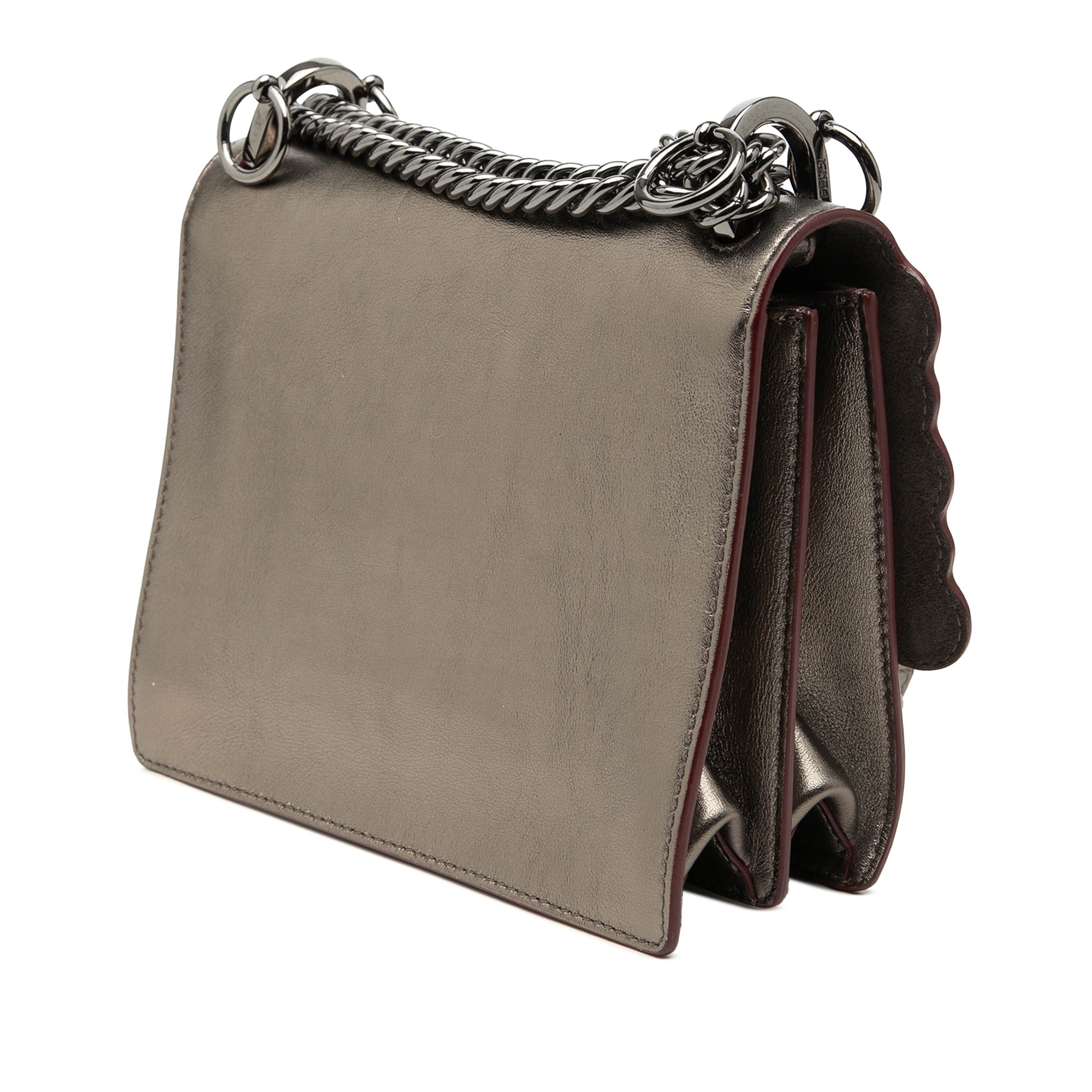 Mini Scalloped Metallic Studded Leather Kan I Crossbody