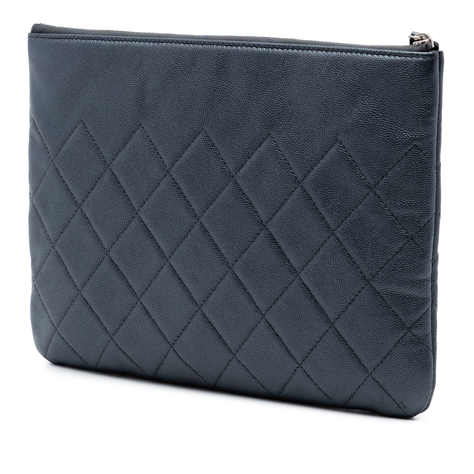 Medium CC Quilted Caviar O Case Clutch