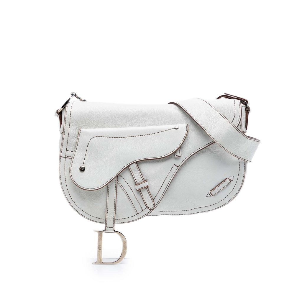 Leather Double Saddle Crossbody
