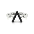 ID Initial Black Diamond Ring By ALINKA Fine Jewellery