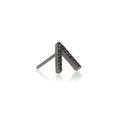 ID Initial Black Diamond Stud Earring Single By ALINKA Fine Jewellery