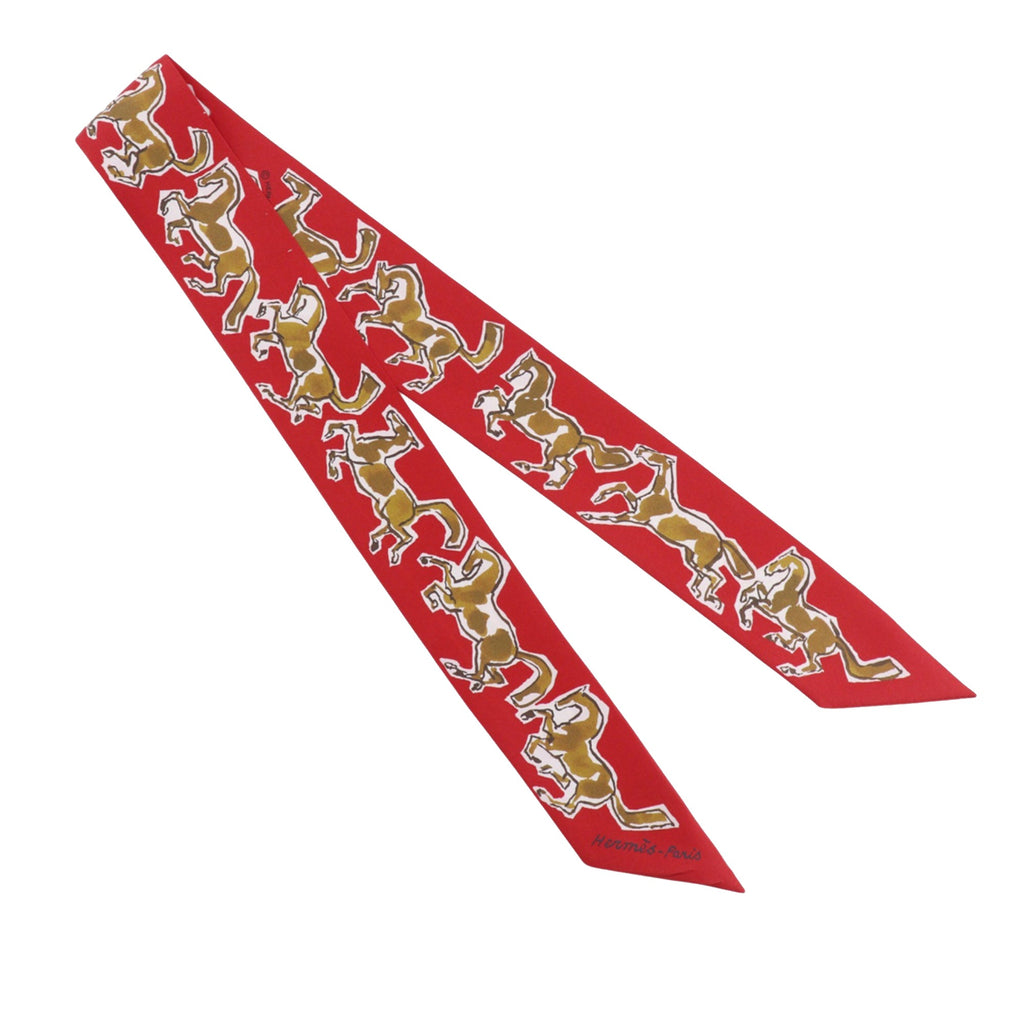 Chevaux en Liberte Silk Twilly Scarf