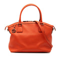 Medium Leather GG Charm Dome Satchel