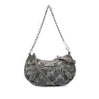 Mini BB Monogram Denim Le Cagole