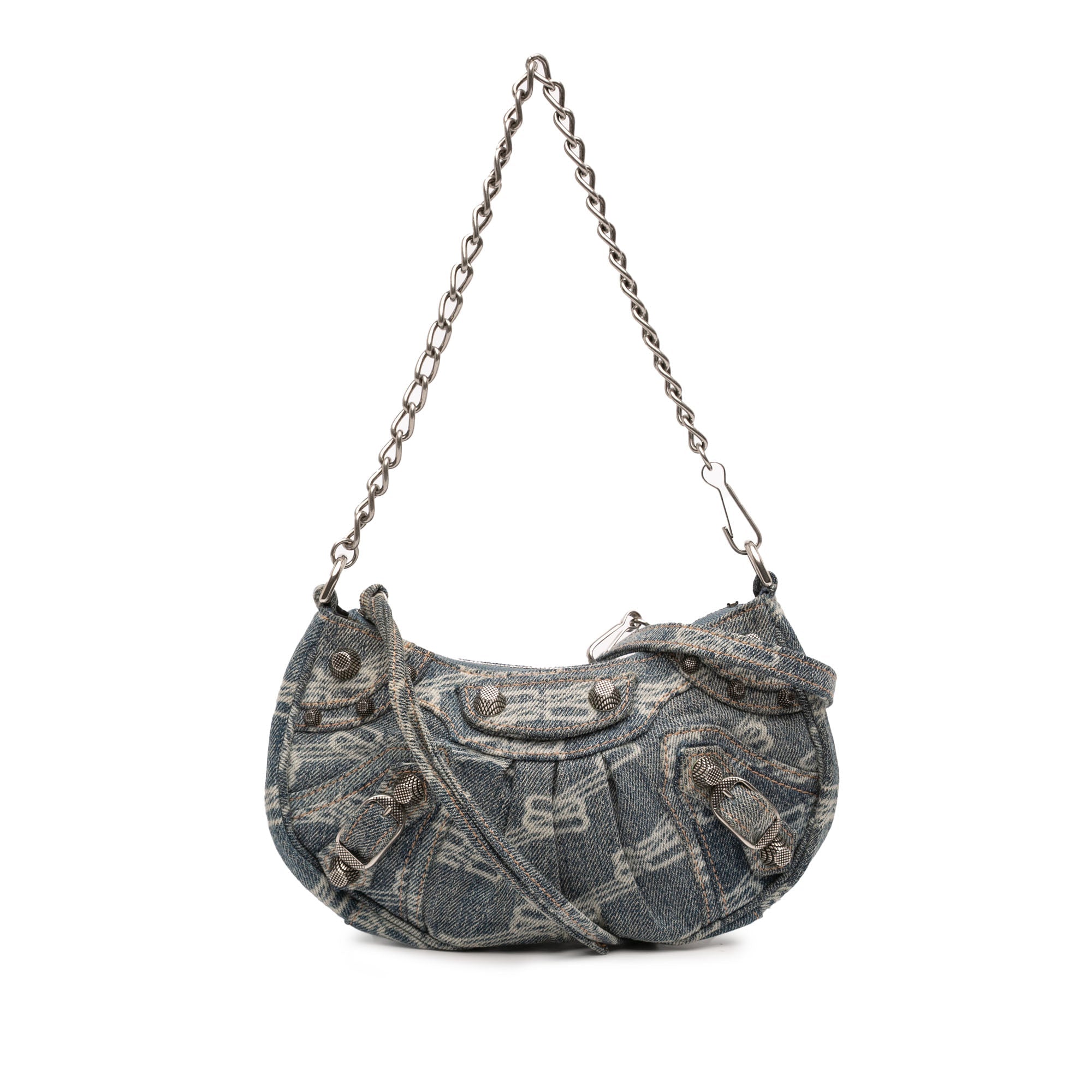 Mini BB Monogram Denim Le Cagole