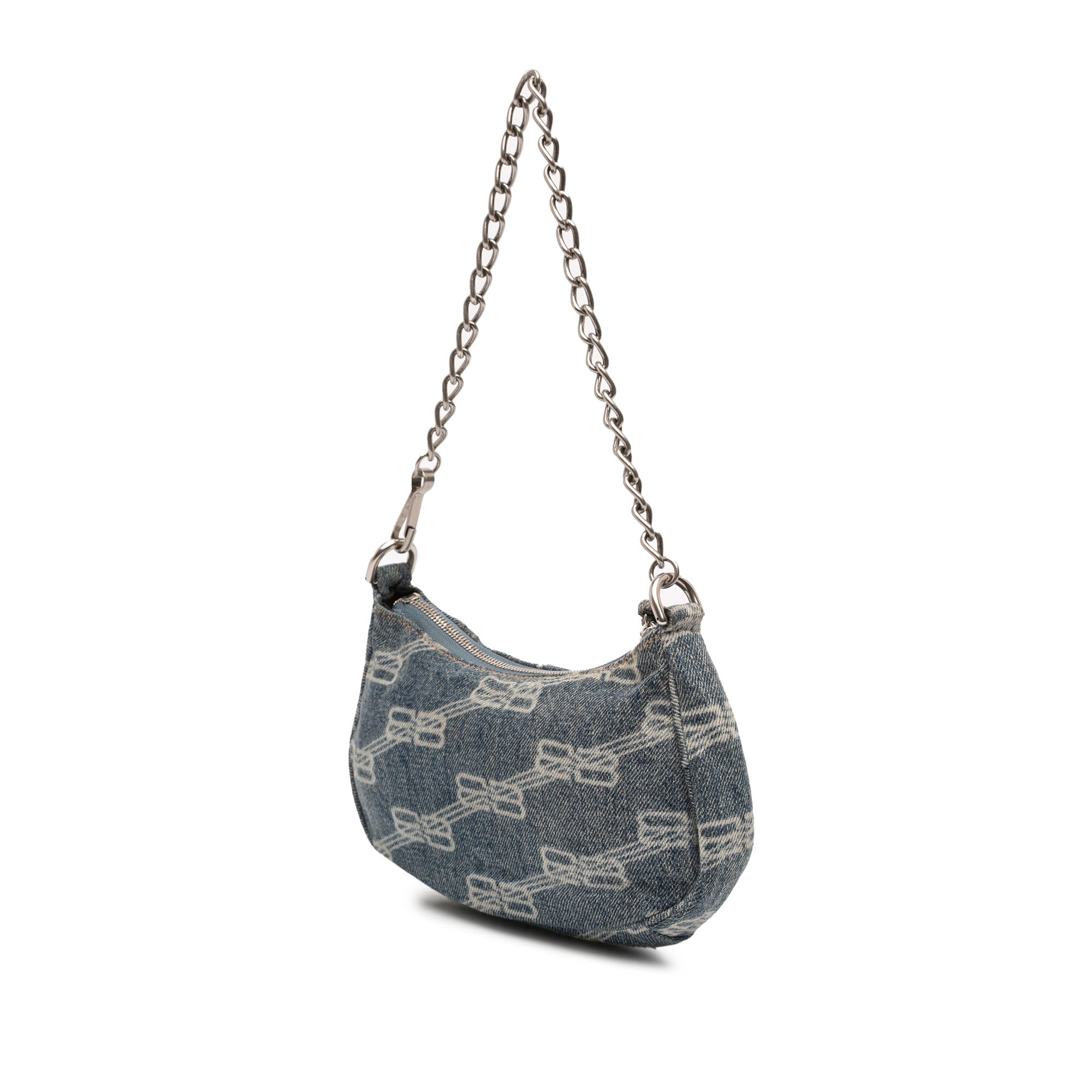 Mini BB Monogram Denim Le Cagole