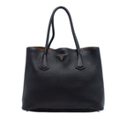 Medium Vitello Daino Cuir Double Handle Satchel