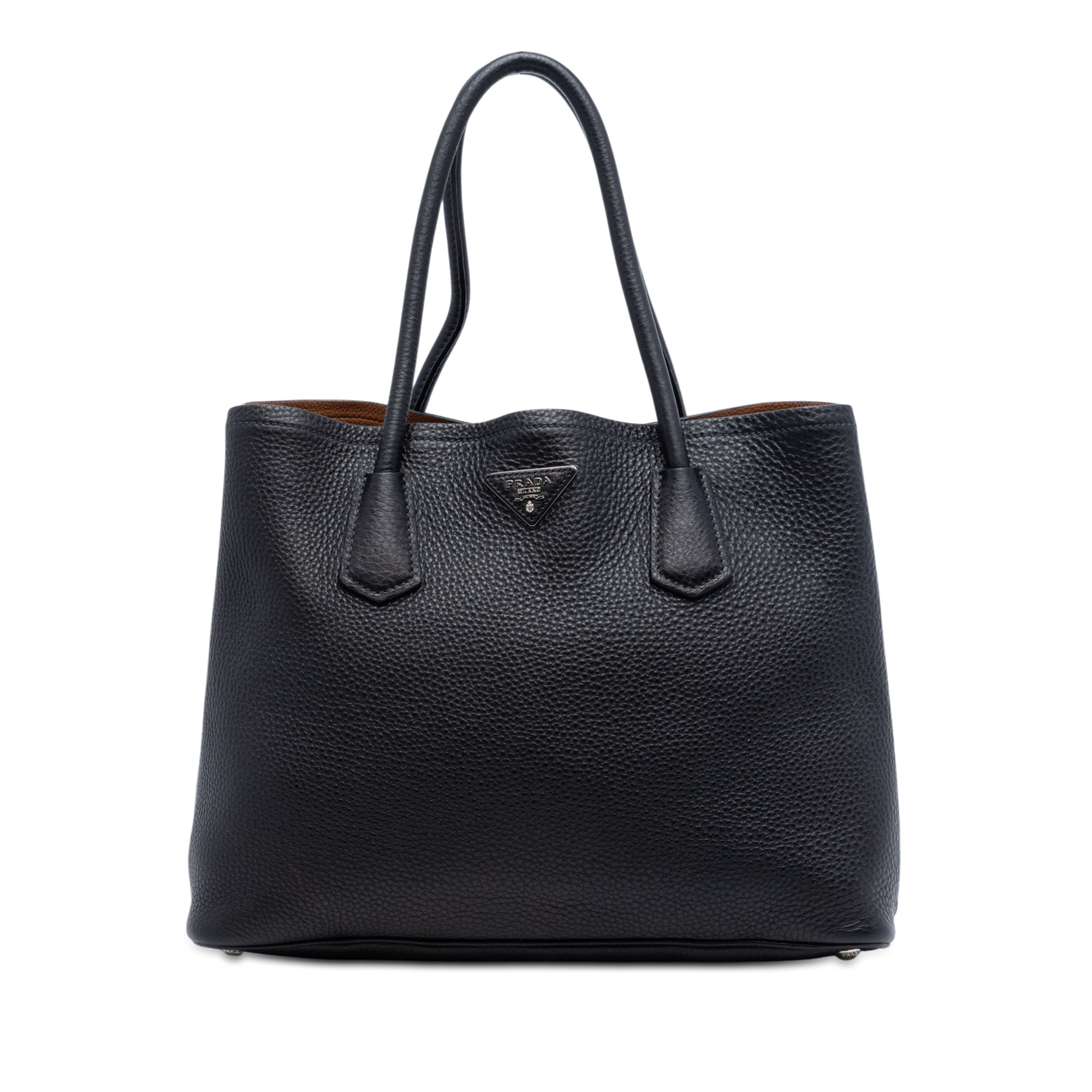 Medium Vitello Daino Cuir Double Handle Satchel