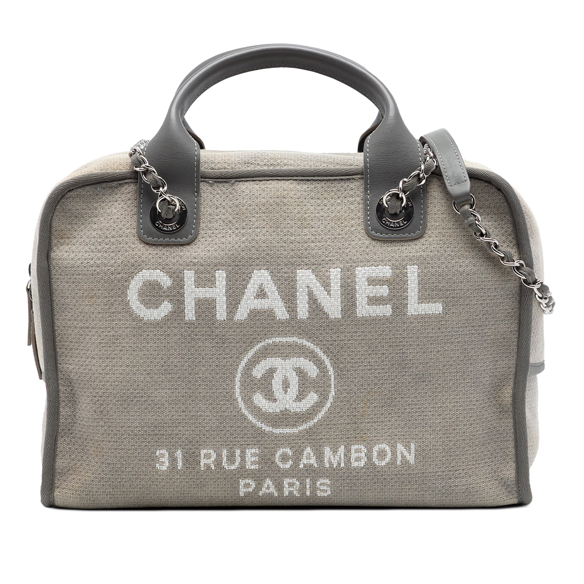 Large Canvas Deauville Bowling Bag