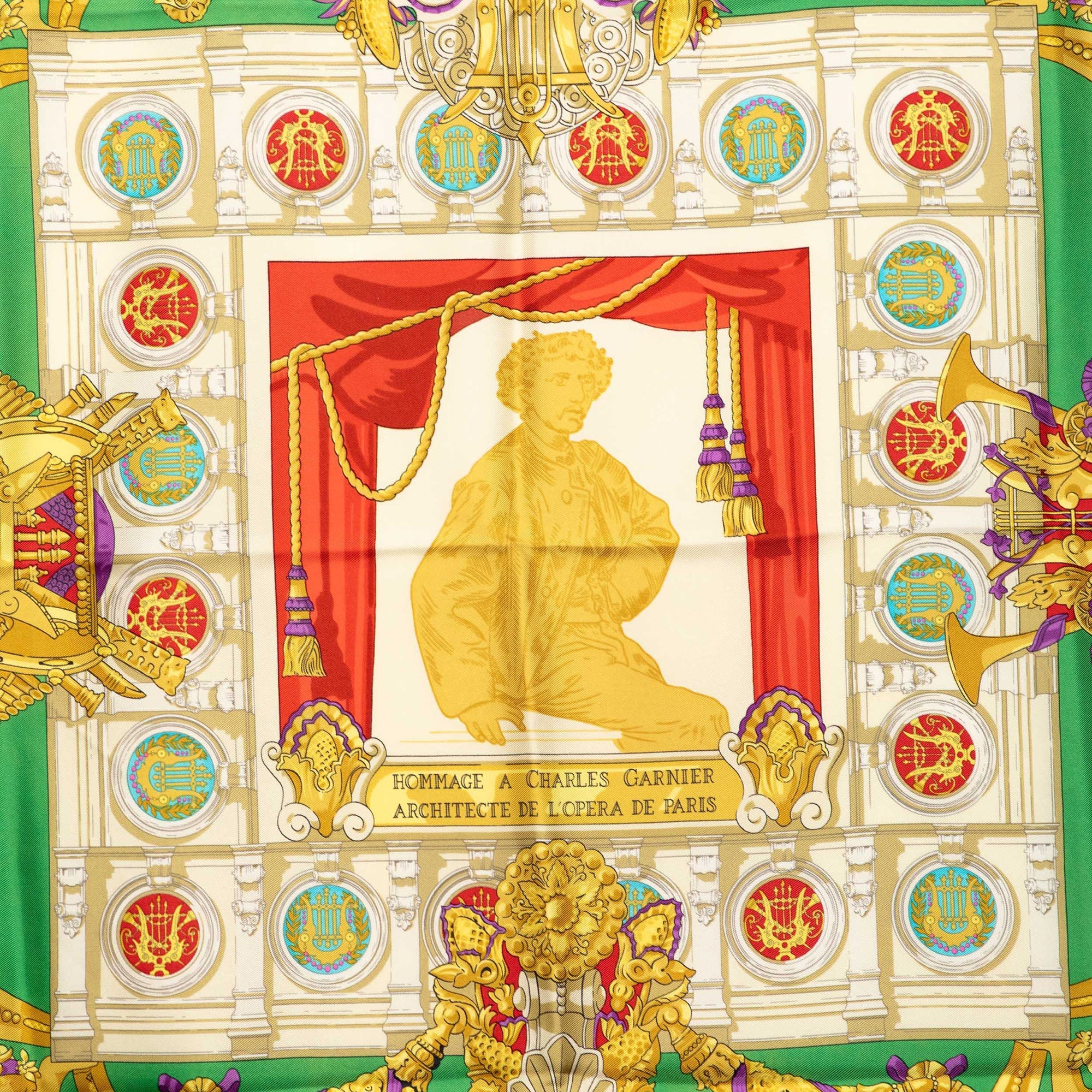 Hommage A Charles Garnier Silk Scarf 90