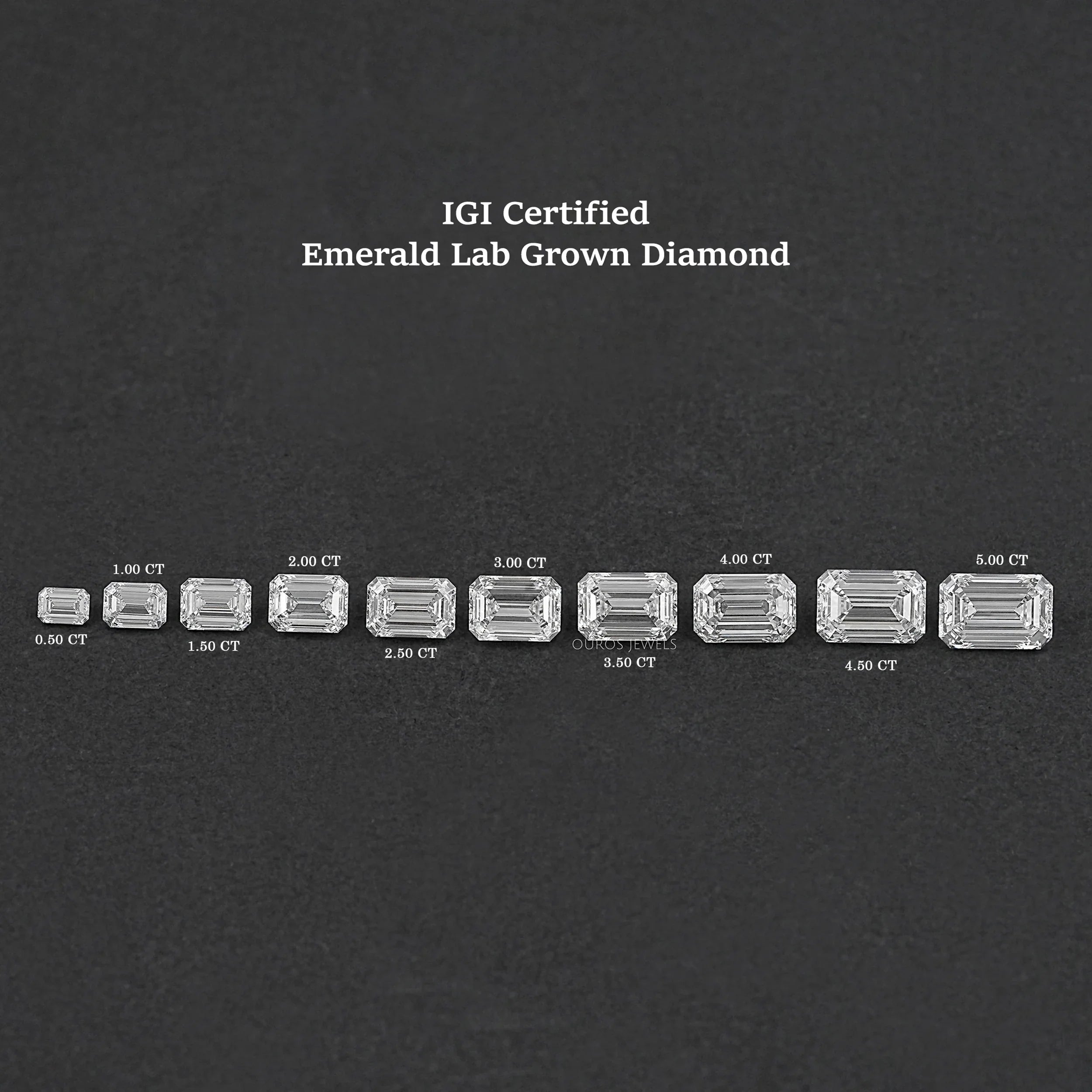 Certified Emerald Cut Lab Grown Diamond