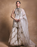 Ivory Gharara Set By KYNAH, Luxury Indian Fashion & Bridal Wear
