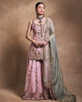 Blush And Sage Sharara Set By KYNAH, Luxury Indian Fashion & Bridal Wear