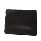 Medium Calfskin Logo Portfolio Clutch