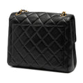 Small Square Lambskin Straight Single Flap