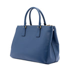Saffiano Lux Galleria Double Zip Front Pocket Satchel