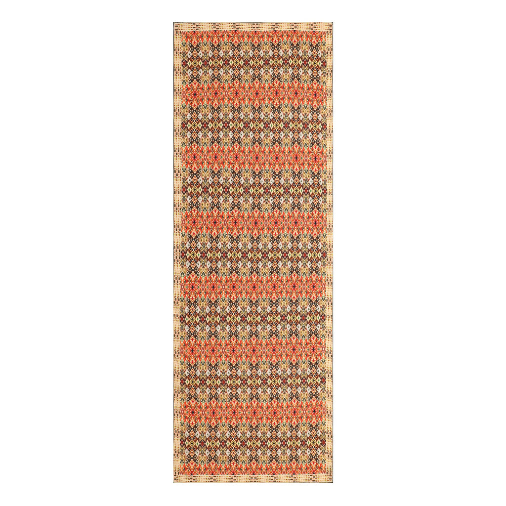 Multicolor Silk Scarf featuring Ikat Ethnic Print