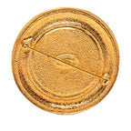 Gold Plated 31 Rue Cambon Medallion Brooch