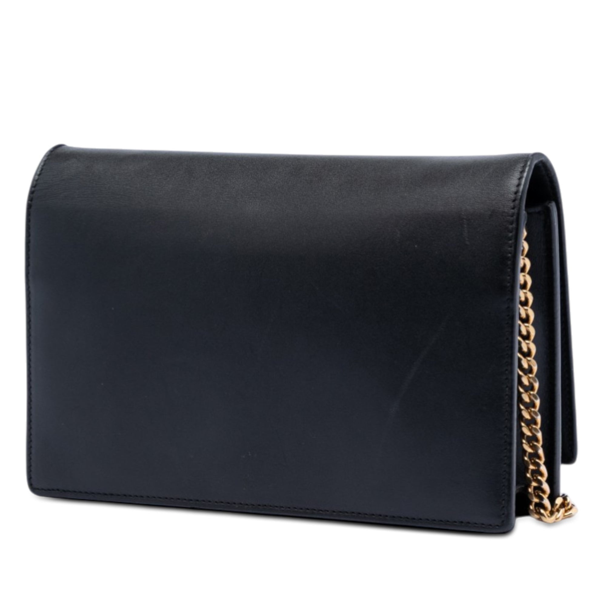 Smooth Calfskin Monogram Kate Tassel Chain Wallet