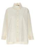 Issey Miyake Crinkled Washi Blend Shirt — Ivory