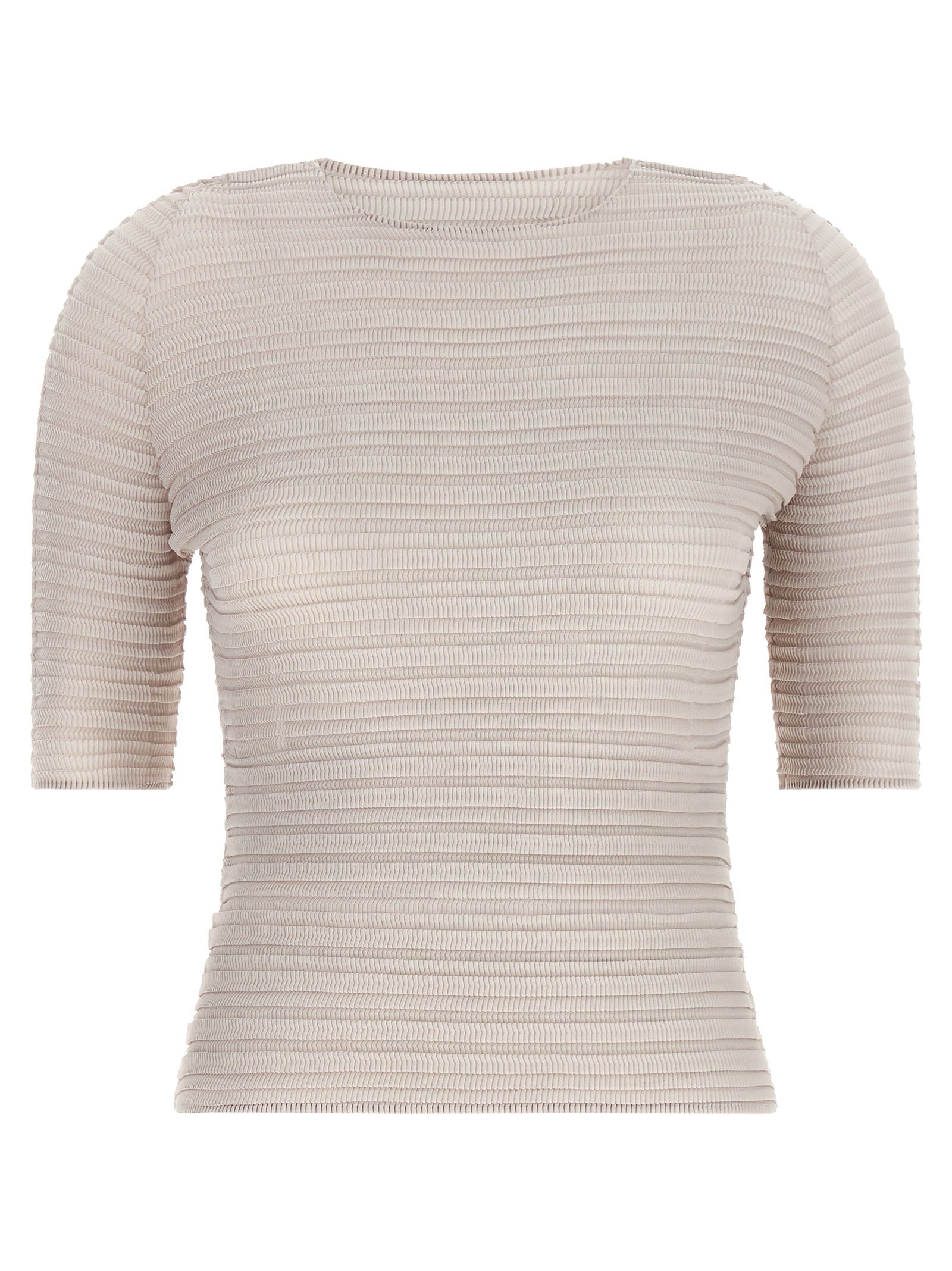 Issey Miyake Jiggly Pleats Blouse — beige